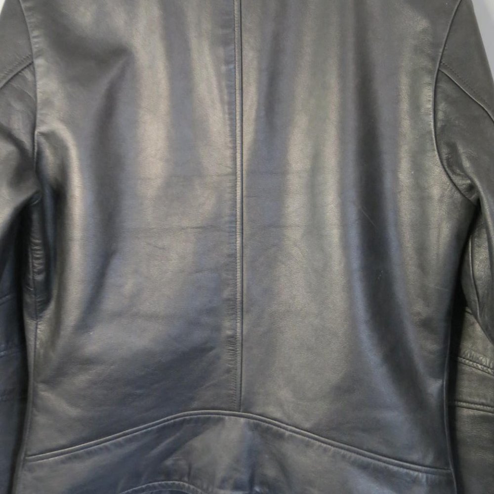 LEVI'S - VINTAGE - 1990'S STA-PREST LEATHER JACKET - SIZE MED - Picture 7 of 13